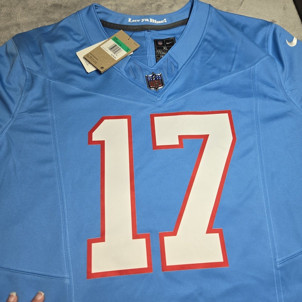 Nike NFL Ryan Tannehill #17 Tennessee Titans Throwback Jersey Blue XL Vapor